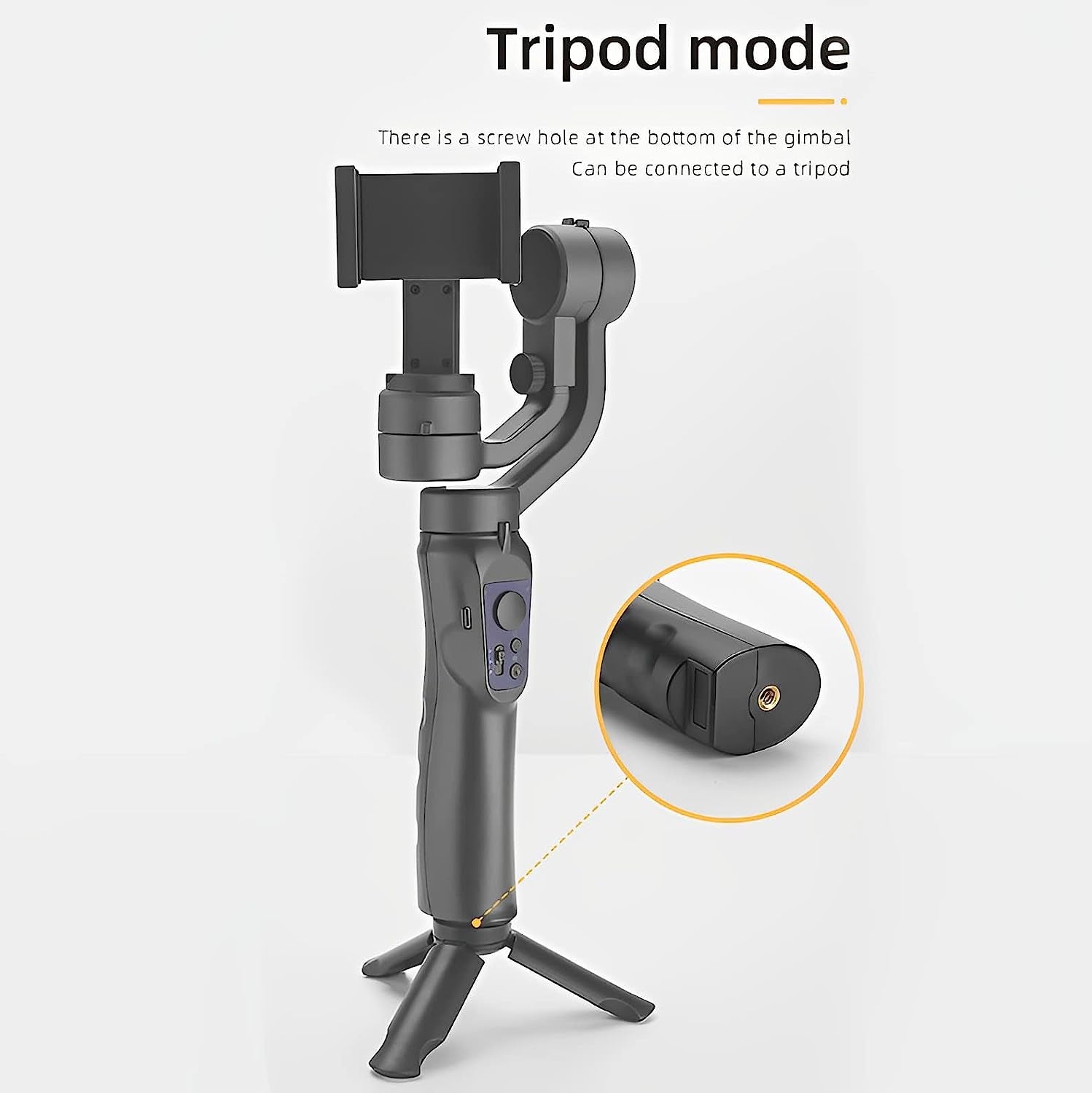 3 Axis Gimbal Stabilizer for Smartphone with Tripod,Foldable Phone Gimbal for Android and Iphone 14 PRO MAX, Stabilizer for Video Vlog Live Streaming  LinaStore   