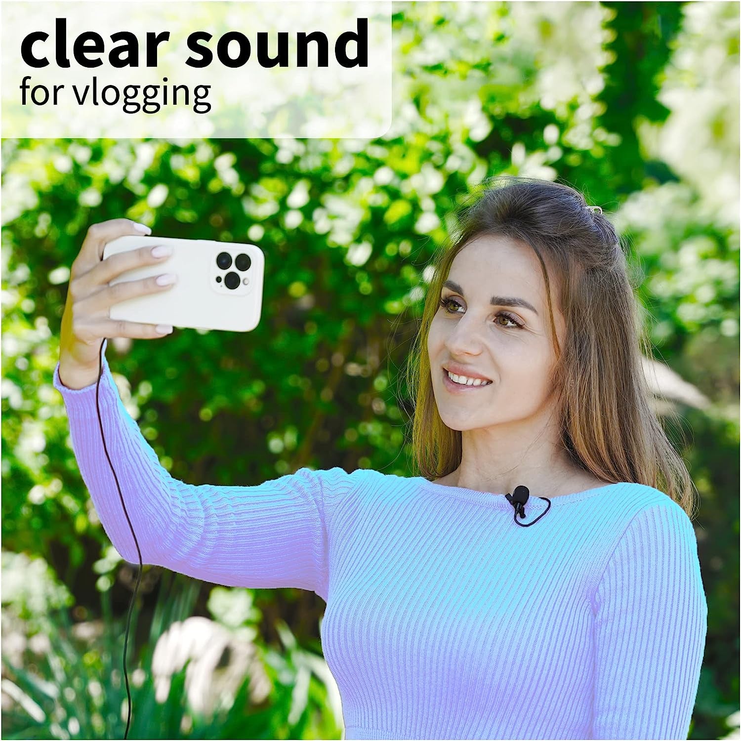 Youmic - Small Lavalier Microphone with Clip - Lav Lapel Mic for Camera Phone Iphone Ios Android PC Laptop Video Recording - Noise Cancelling 3.5Mm Jack  YouMic   