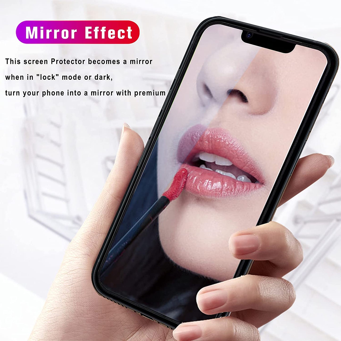 Heromiracle Privacy Screen Protector Compatible with Iphone 14 and Compatible with Iphone 13/13Pro anti Blue Light Eye Protection 2 Pack Mirror Tempered Glass Gradient Colorful Anti-Spy Full Coverage 9H Hardness Film (Gold 6.1 Inch)  Heromiracle   