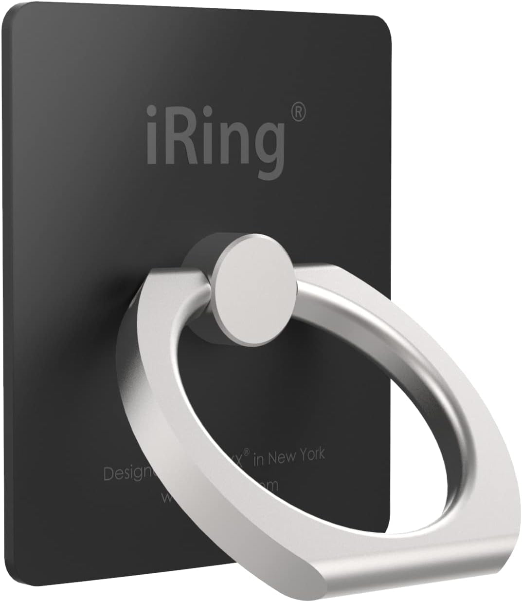 Iring Original, Made in Korea, Phone Ring Holder, Cell Phone Grip Stand, Compatible with Iphone, Galaxy, and Other Smartphones (Black)  AAUXX Korea   