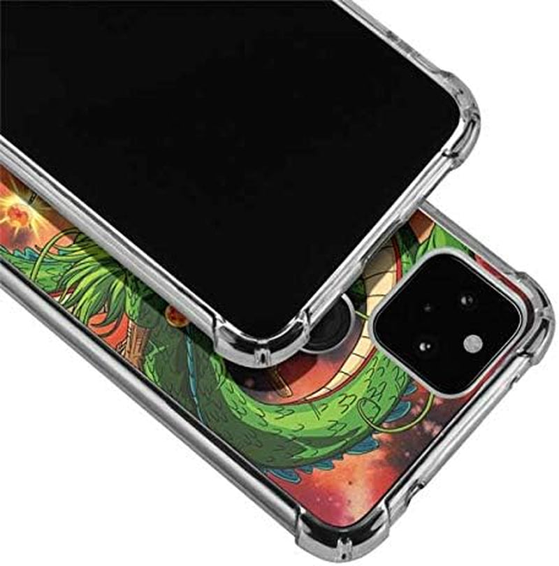 Skinit Clear Phone Case Compatible with Google Pixel 4A 5G - Officially Licensed Dragon Ball Z One Wish Shenron Design  Skinit   