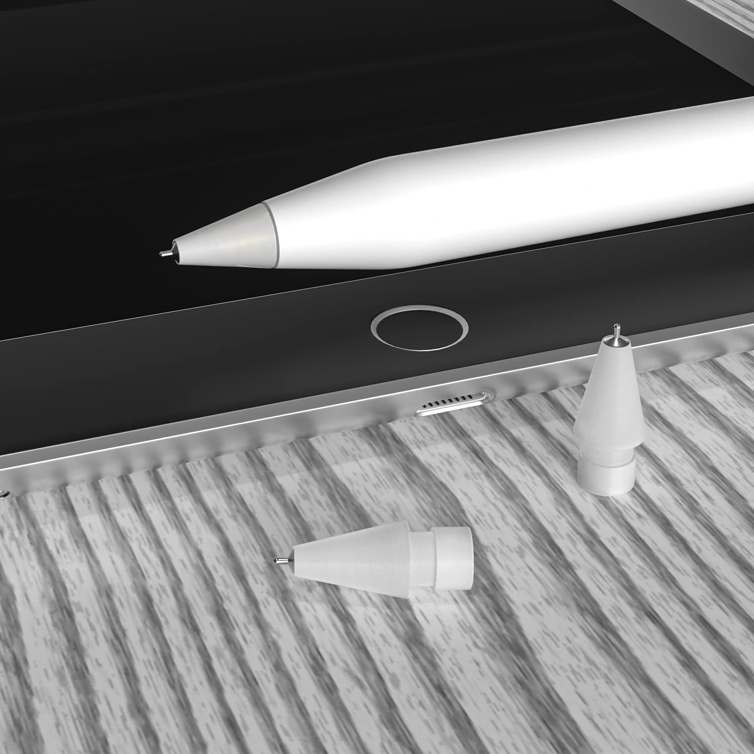 Upgraded (Pen Like) Pencil Tips Fits for Apple 2Nd Gen Ipad Pro Pencil,0.78Mm No Wear Out Fine Point Precise Control Longer Tips High Strength Material,White  REEYEAR   