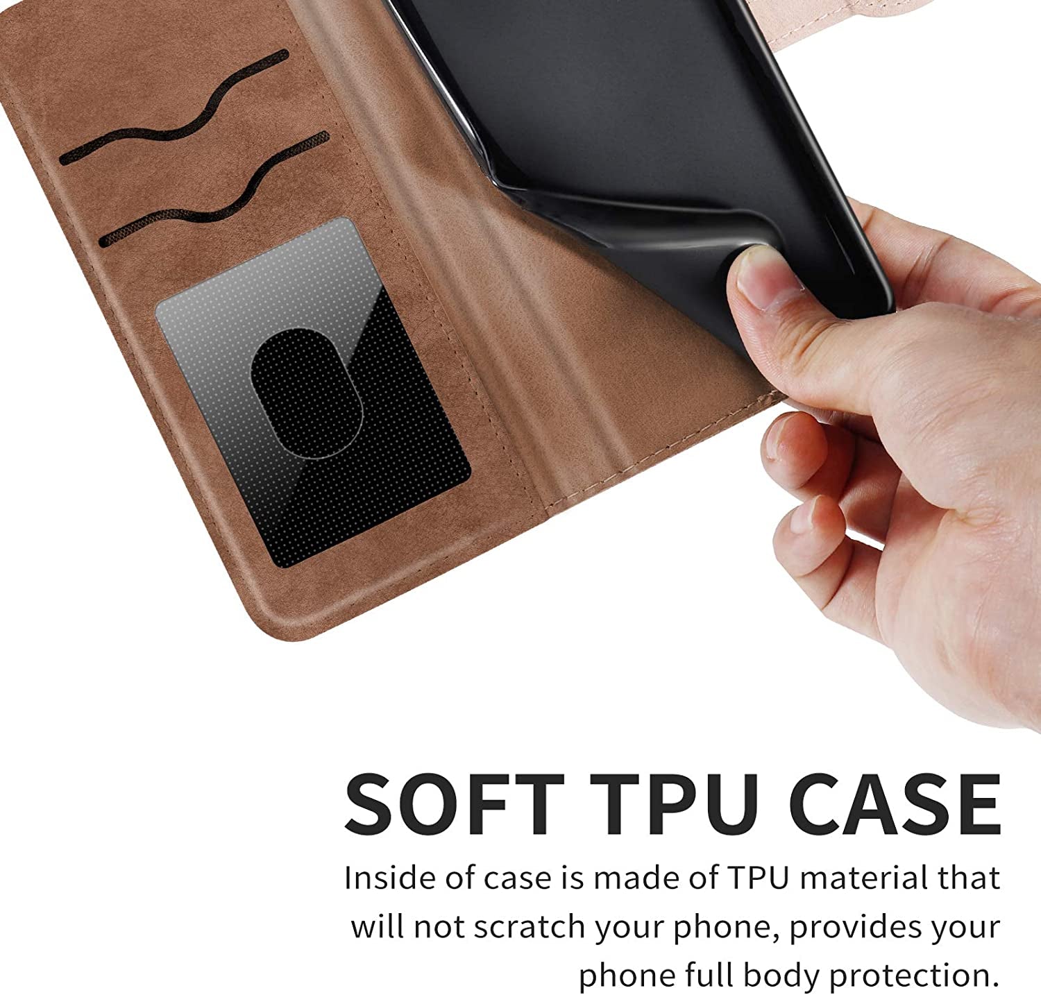 Varohix Google Pixel 6 Wallet Case with Card Holder/Slot,Pu Leather Folio Flip Shell [Kickstand][Magnetic Closure][Wrist Strap] Shockproof Cover Fit Google Pixel 6(6.4''),Brown  Varohix   