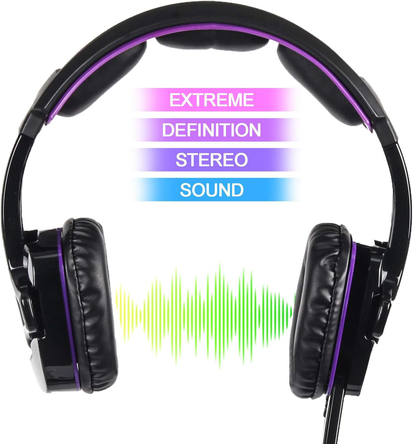 Docooler Gaming Headset 3.5Mm Stereo Over-Ear Headphone with Adjustable Microphone for PC Laptop Smart Phone  Docooler   