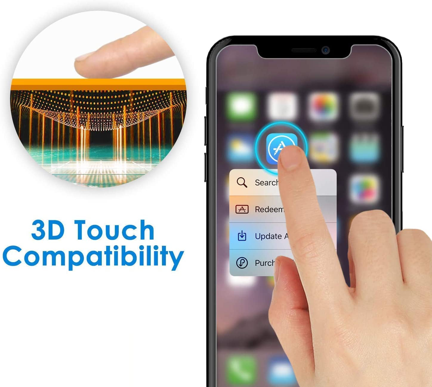 IFLASH Iphone XR, Iphone 11 Glass Screen Protector, Crystal Clear Tempered Glass Screen Protector for Apple Iphone 11 / XR 6.1 2018 2019 - Case Friendly/Bubble Free / 3D Touch/Scratch Proof/Hd  iFlash   