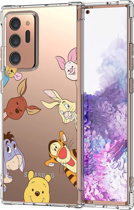 Oqplog TPU Case for Samsung Galaxy Note 20 Ultra Cartoon Cute 3D Kawaii Fun Design Soft Cover, Cool Funny Fashion Unique Clear Cases for Samsung Galaxy Note 20U Shell Boys Girls Teen (Wnie Friends)  Harvey Michael   