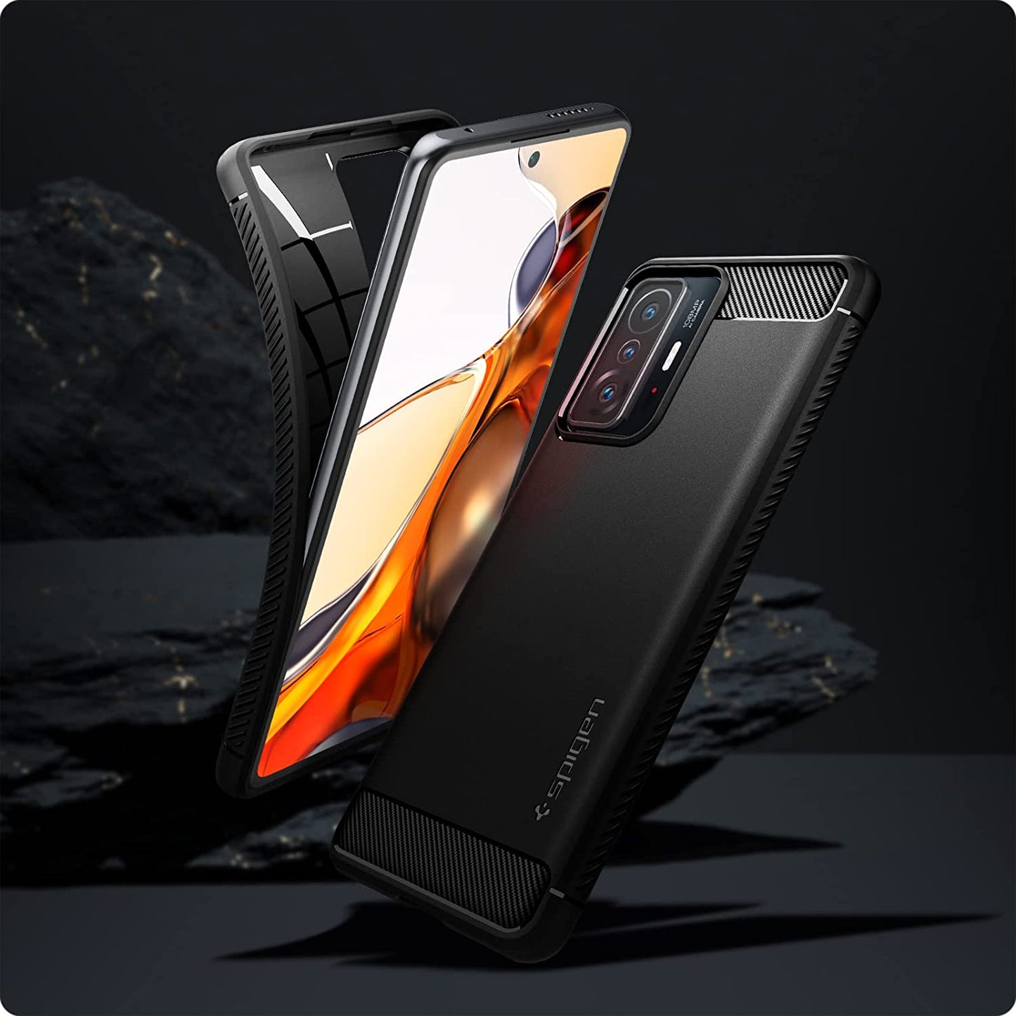 Spigen Rugged Armor Designed for Xiaomi 11T / 11T Pro (2021) - Matte Black  Spigen   