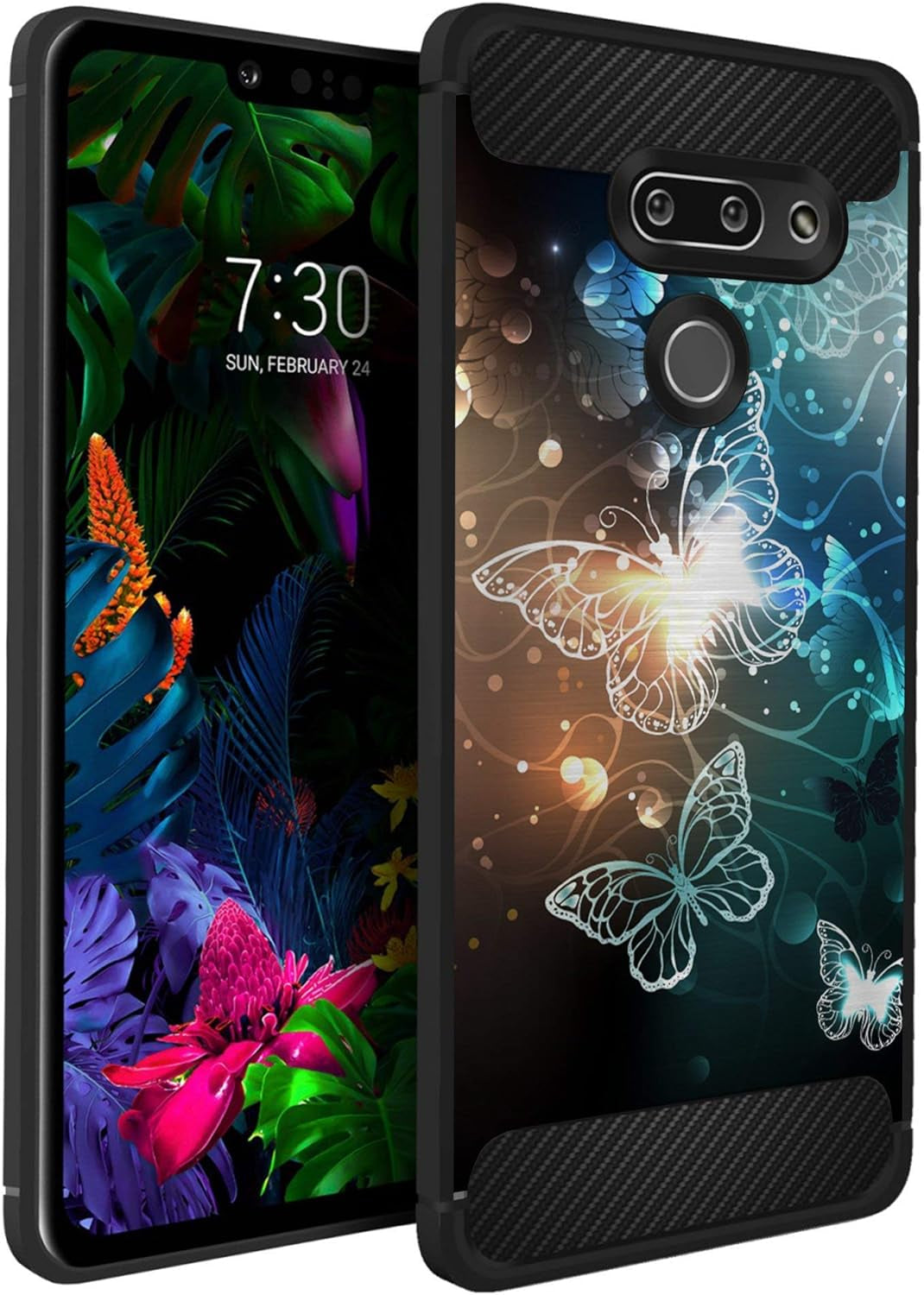 Casesondeck Case Compatible with LG G8 Thinq/Lg G8, Slim Precise Fit TPU Case, Scratch Protection and Unique Design (Don’T Tread on Me)  CasesonDeck Galaxy Butterfly  