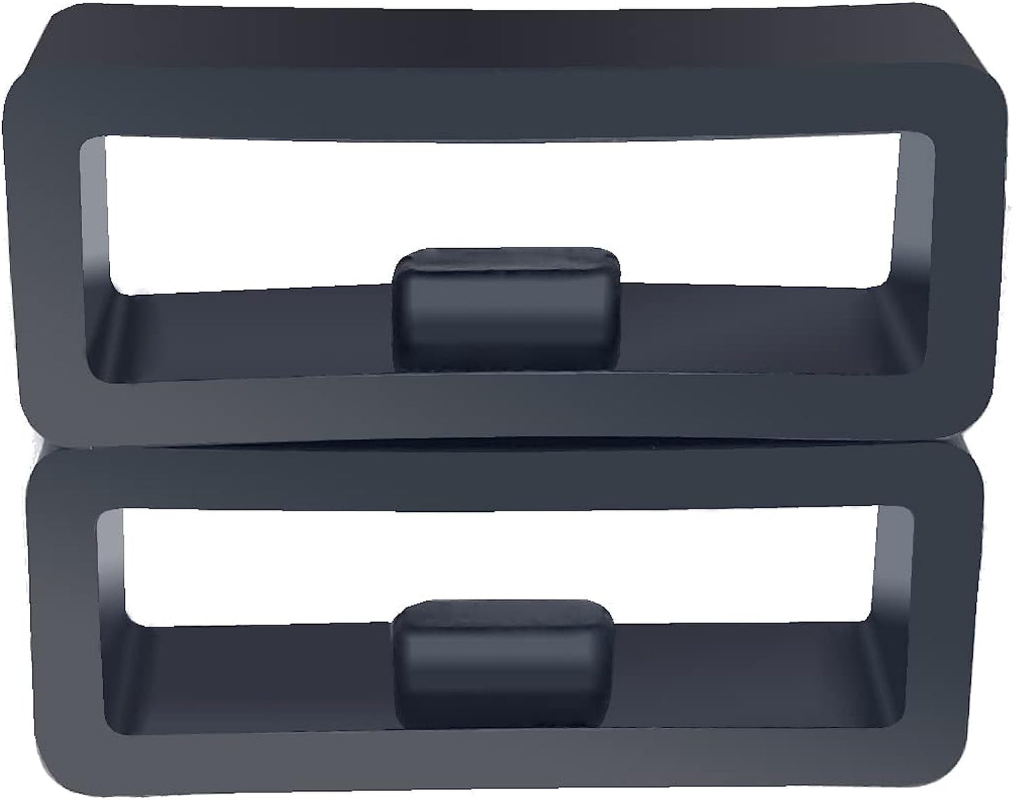 12-PACK Rubber Silicone Watch Band Compatible with Garmin Vivoactive/Forerunner Watch Strap Fastener Ring Security Loops 20Mm Black  YAQQ   