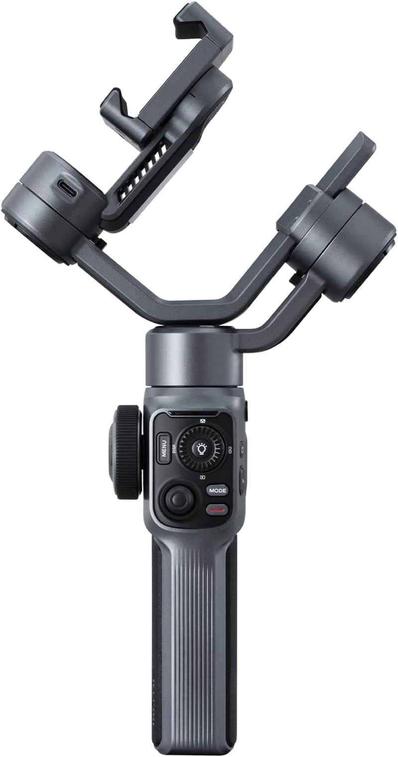 Zhiyun Smooth 5S Combo Professional Gimbal Stabilizer for Smartphone, Handheld 3-Axis Phone Gimbal, Portable Stabilizer Compatible with Iphone and Android - Gray  ZHIYUN   