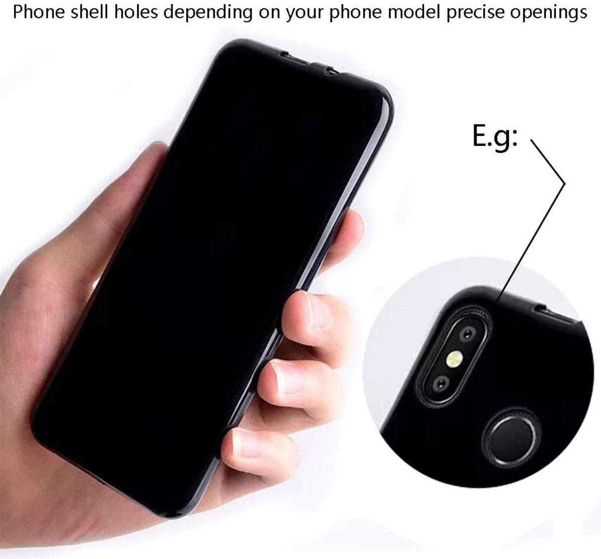 YZKJSZ Case for HTC U23 Pro Cover + 4 X Screen Protector Tempered Glass Protective Film - Soft Gel Black TPU Silicone Protection Case for HTC U23 Pro (6.8")  YZKJSZ   