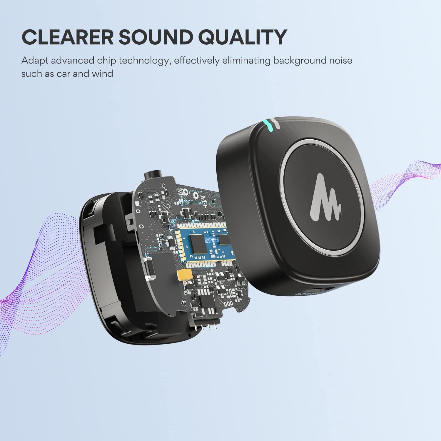 MAONO Compact Wireless Lavalier Microphone, 2.4Ghz Dual Lapel Mics with Real-Time Monitoring, Gain Adjustment and Mute for Interview, Vlogging, Live Streaming, Phone, Camera (WM820 A1)  MAONO   