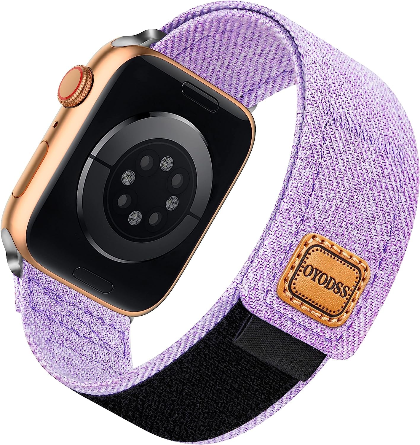 OYODSS Woven Fabric Cloth Band Compatible with Apple Watch Bands 38Mm 40Mm 41Mm 42Mm 44Mm 45Mm 49Mm, Adjustable Breathable Sport Strap for Iwatch Ultra Series 8/7/6/5/4/3/2/1 SE Women Men  OYODSS Light Purple 38/40/41MM 