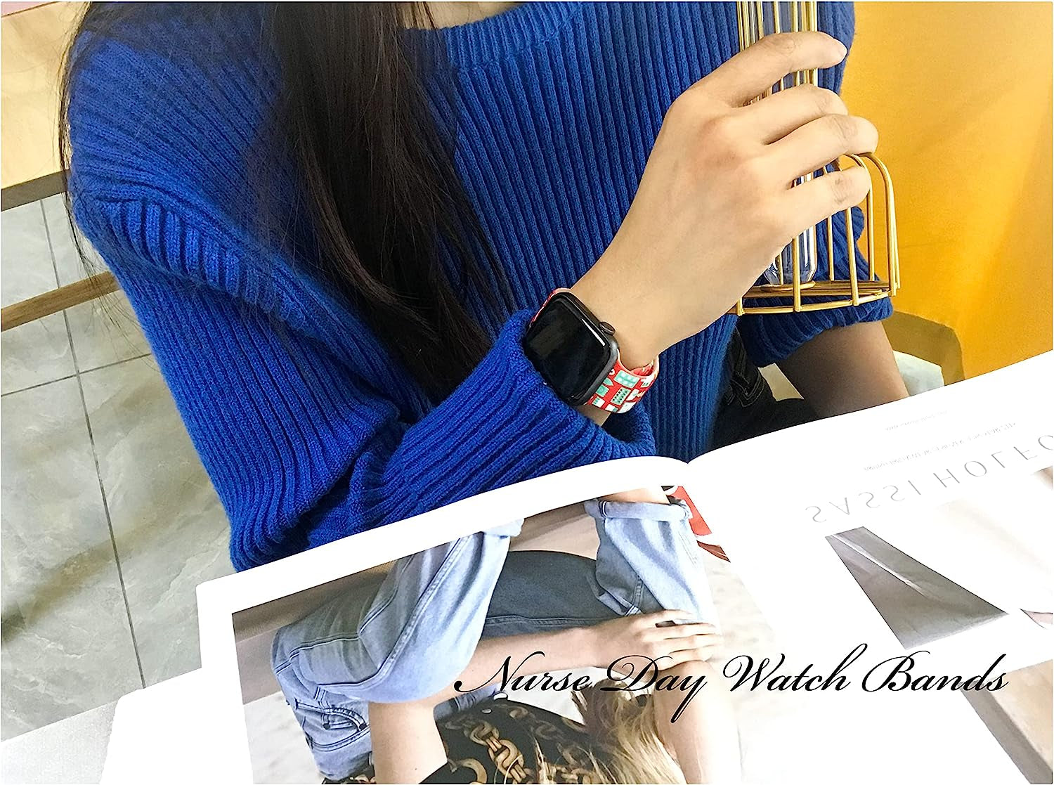 Mothers Day Watch Band Compatible with Apple Watch 38Mm 40Mm 41Mm 42Mm 44Mm 45Mm, Mothers Day Gifts for Mom Silicone Replacement Bands Wristbands Strap Compatible with All Iwatch Series  WANSENCE   