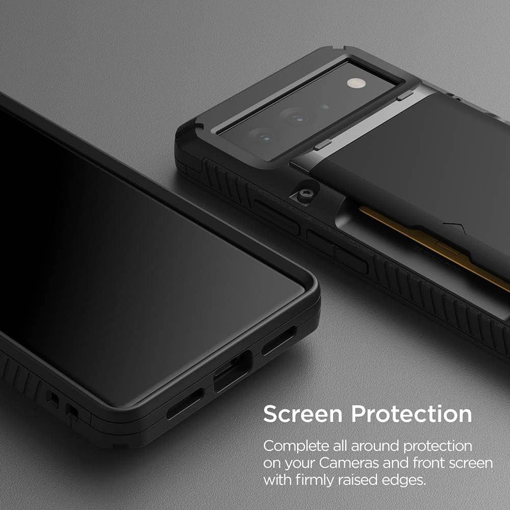 VRS DESIGN Damda Glide Pro Phone Case for Pixel 6 Pro, Sturdy Semi Auto Wallet [4 Cards] Case Compatible for Pixel 6 Pro Case (2021)  VRS DESIGN   