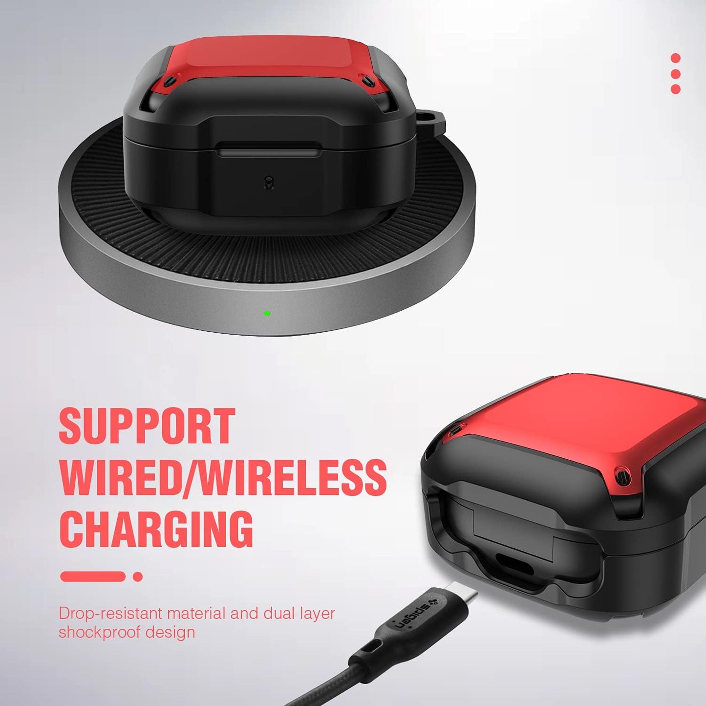 Valkit Compatible Samsung Galaxy Buds2 Pro Case(2022)/Galaxy Buds 2 Case 2021/Galaxy Buds Pro/Galaxy Buds Live 2020 Case Rugged Protective Earbuds Cover with Keychain/Zipper Box for Men Women  VKT   