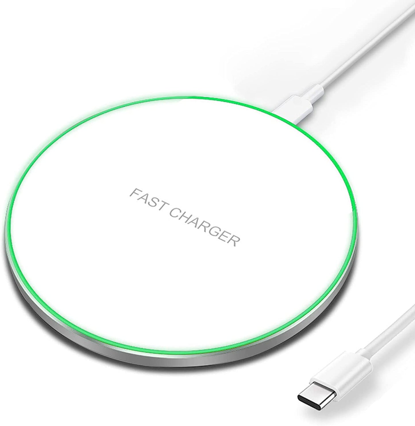 PDKUAI Wireless Charger,20W Max Fast Wireless Charging Pad with Type-C Cable Compatible with Iphone 13 14 12 11/Pro/Mini/Pro Max/Se/X/Xr/8/Airpods,Samsung Galaxy/S22/S21/Note 20/10(No AC Adapter)  PDKUAI White  