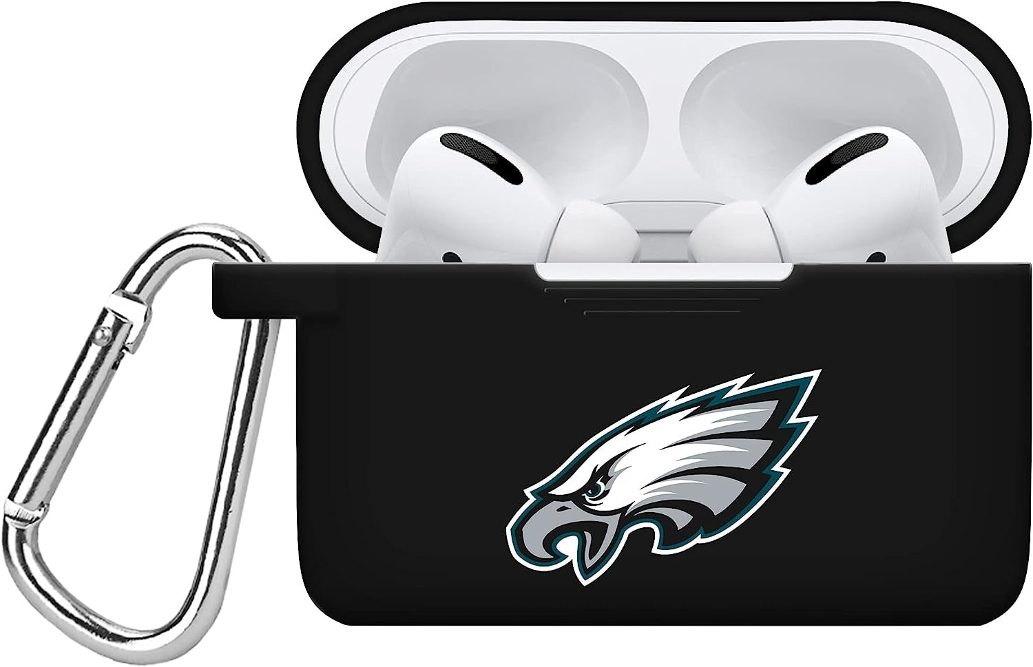 GAME TIME Tampa Bay Buccaneers Silicone Case Cover Compatible with Apple Airpods Pro Battery Case (Black)  Game Time Philadelphia Eagles - Black  