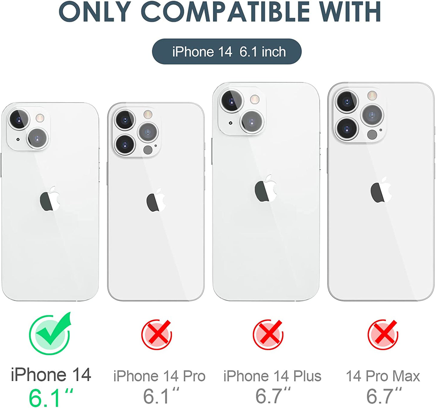 Hython Case for Iphone 14 Case Glitter, Cute Sparkly Clear Glitter Shiny Bling Sparkle Cover, Anti-Scratch Soft TPU Thin Slim Fit Shockproof Protective Phone Cases for Women Girls, Clear Glitter  Hython   