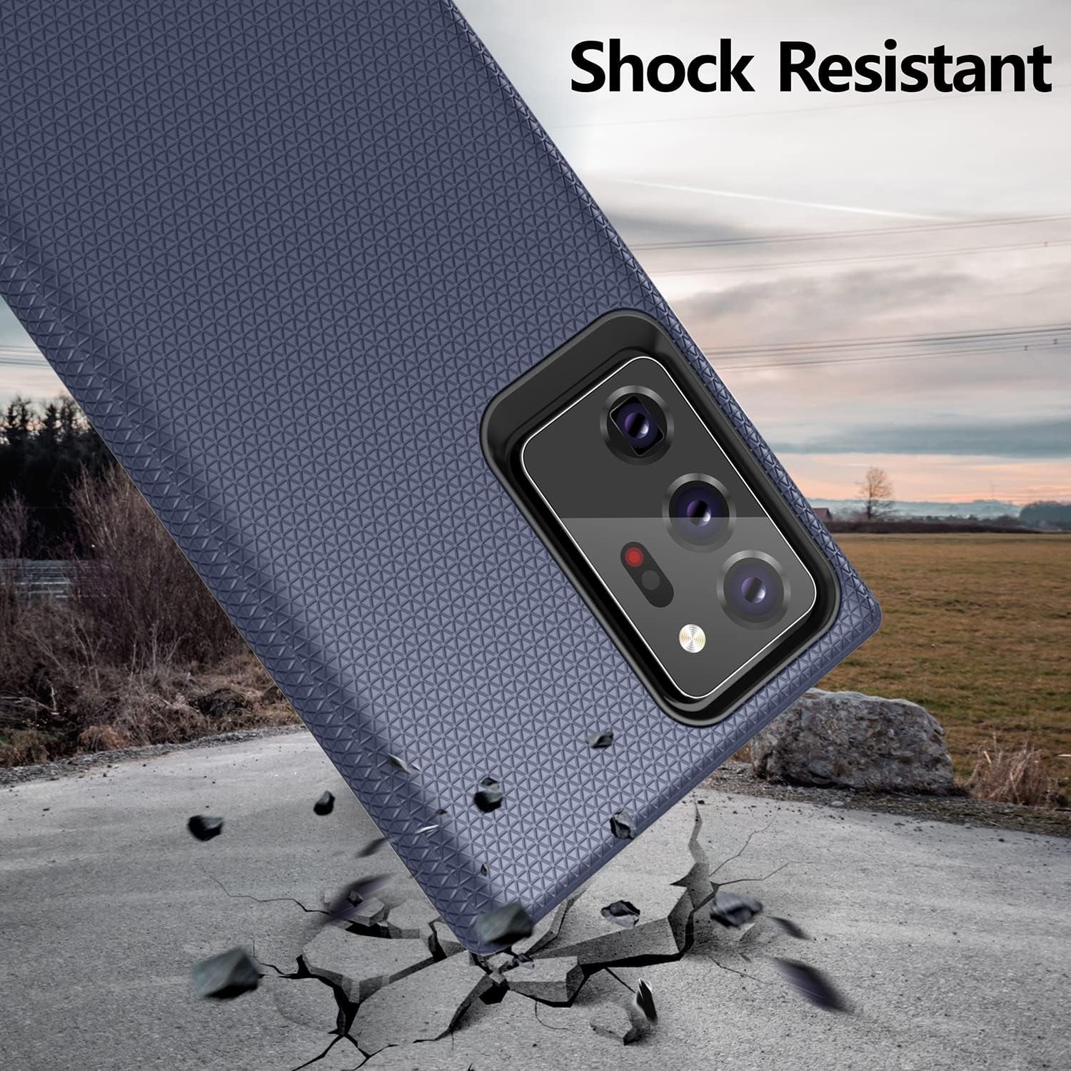 Rayboen for Galaxy Note 20 Ultra Case, Dual Layer Military Grade Shockproof Heavy Duty Protection Cover, Phone Case for Samsung Galaxy Note 20 Ultra 5G - Navyblue  Rayboen   