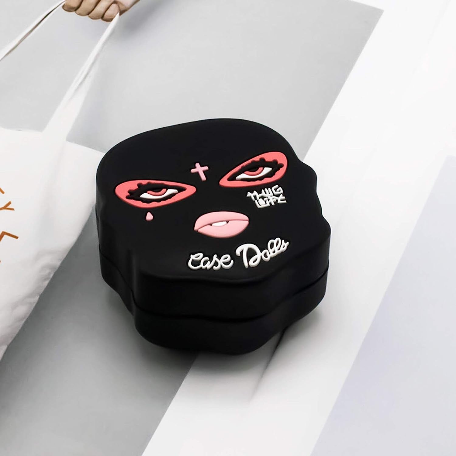 VARWANEO Earphone Case for Samsung Galaxy Buds Live [2020] & Buds Pro [2021], Soft Silicone 3D Cute Funny Cool Cartoon Character Kawaii Fashion Cover Anime Design (Mask)  VARWANEO   