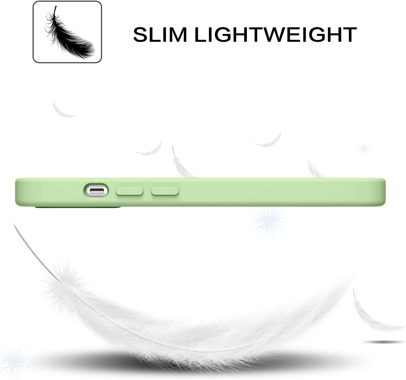 BENTOBEN Compatible with Iphone 14 Case, Liquid Silicone Gel Rubber Bumper Microfiber Lining Hard Back Shockproof Protective Phone Cover for Iphone 14 6.1", Matcha Green  BENTOBEN   