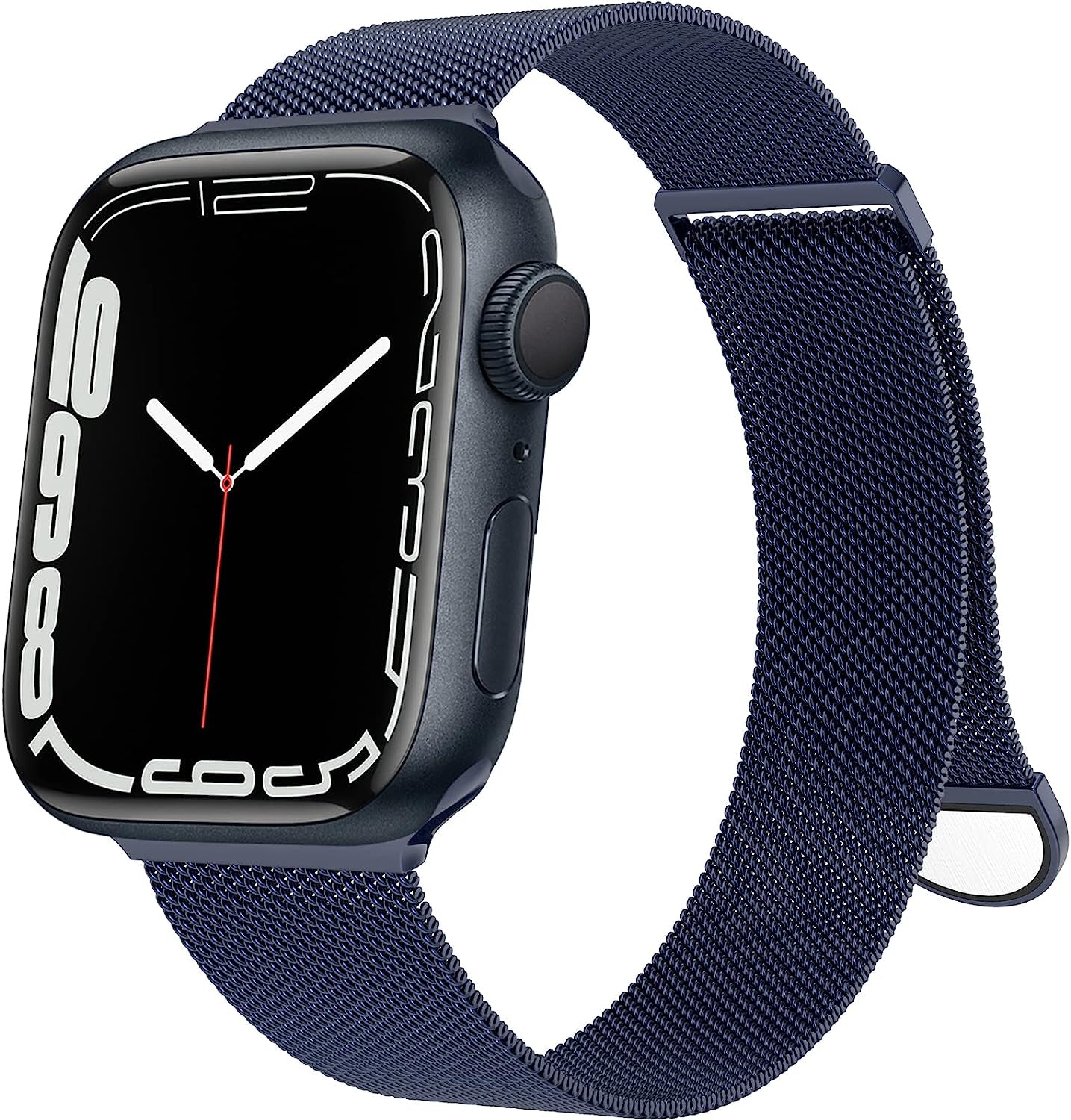 🌈🌈🌈OULUOQI for Apple Watch Band Series Ultra SE 8 7 6 5 4 3 2 1 38Mm 40Mm 41Mm 42Mm 44Mm 45Mm 49Mm Women and Men, Stainless Steel Mesh Loop Magnetic Clasp Replacement for Iwatch Band ( 38Mm/40Mm/41Mm Rose Gold）  OULUOQI Blue 38mm/40mm/41mm 