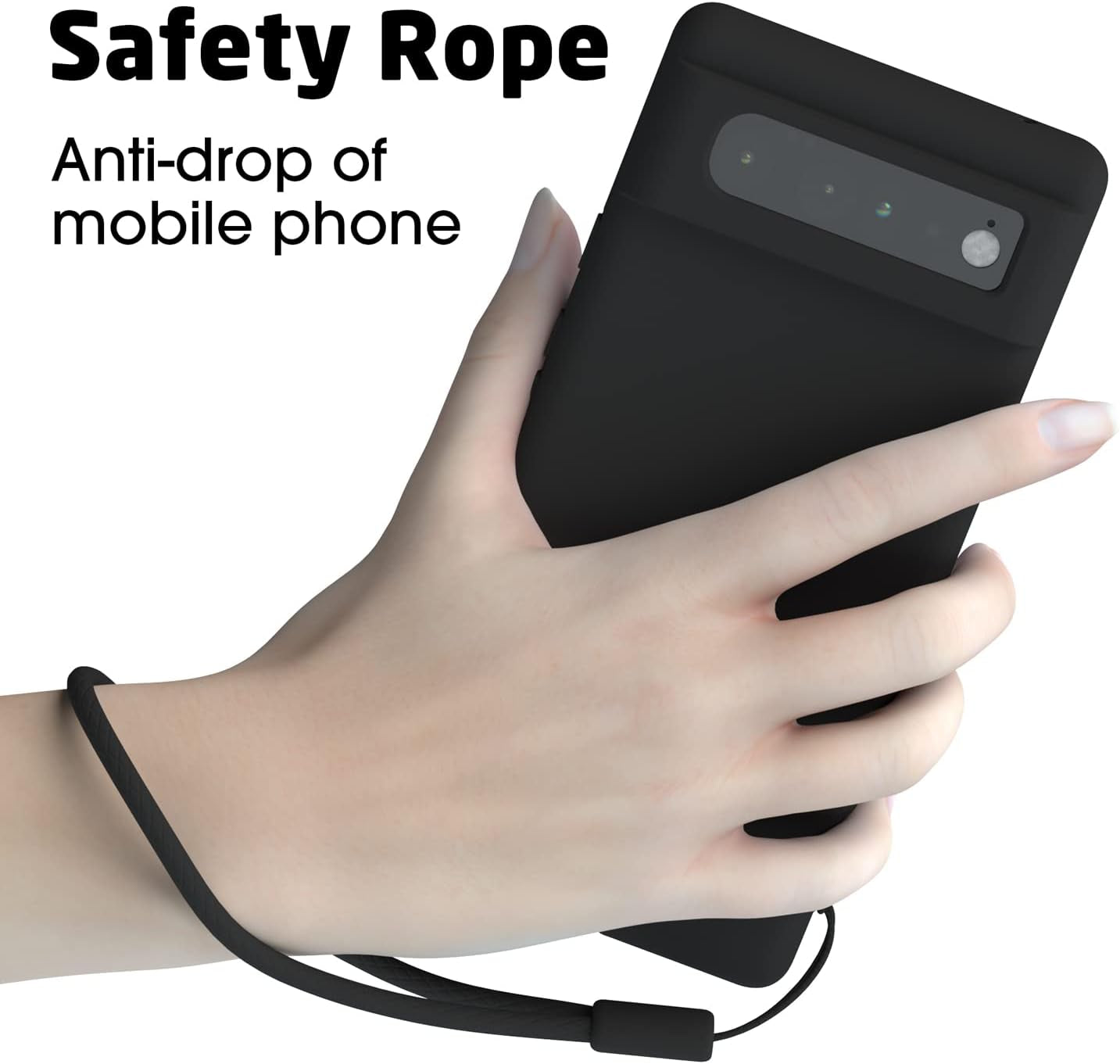 ABITKU Compatible with Google Pixel 6 Pro Case, Slim Silicone Gel Rubber Case Cover (With Microfiber Lining) Full Body Shockproof Design for Google Pixel 6 Pro - 6.7 Inch 2021 (Black)  ABITKU   