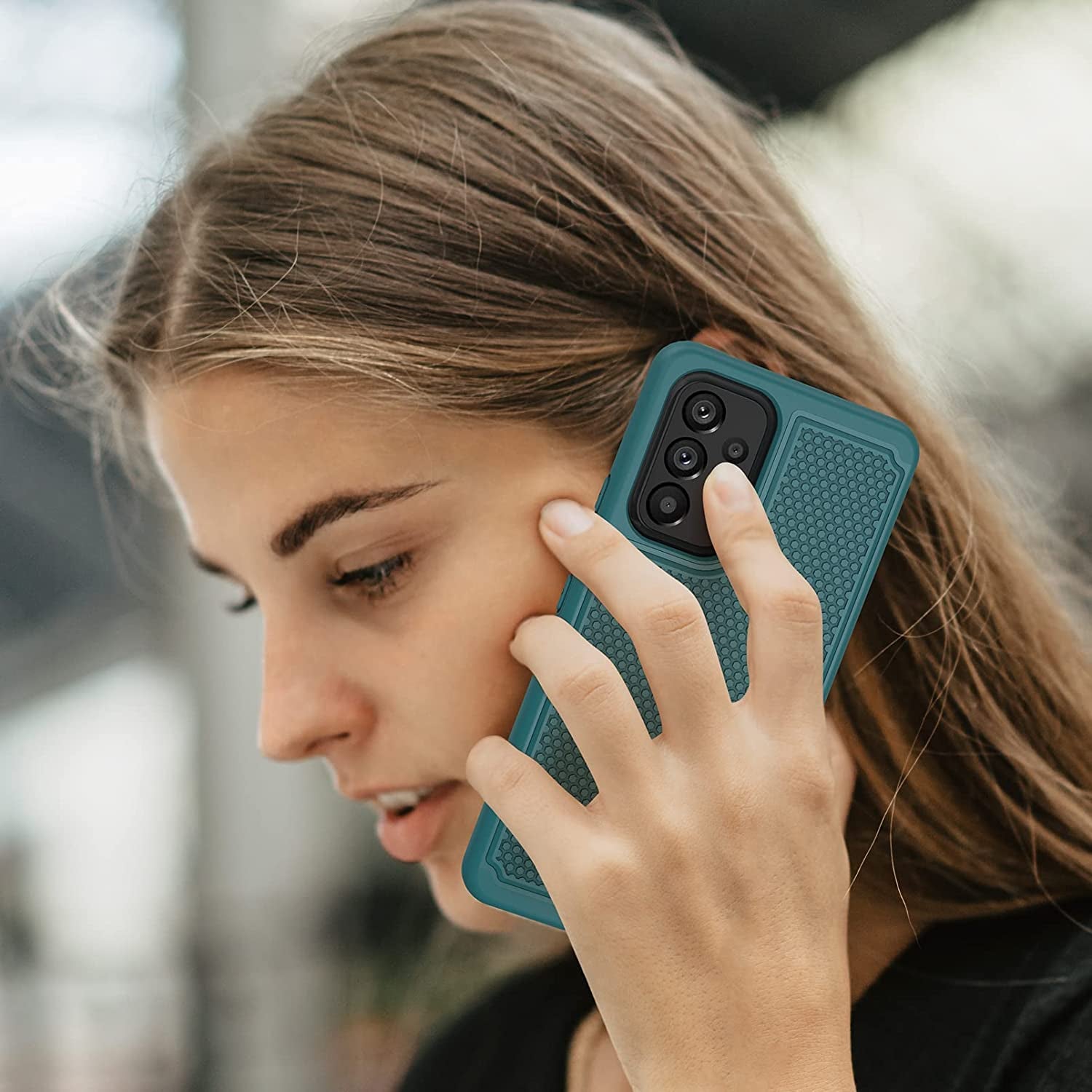 BNIUT for Samsung Galaxy A53 5G (Galaxy A53 5G UW) Case: Dual Layer Protective Heavy Duty Cell Phone Cover Shockproof Rugged with Non Slip Textured Back - Military Protection - 6.5Inch (Dark Green)  binghexin   