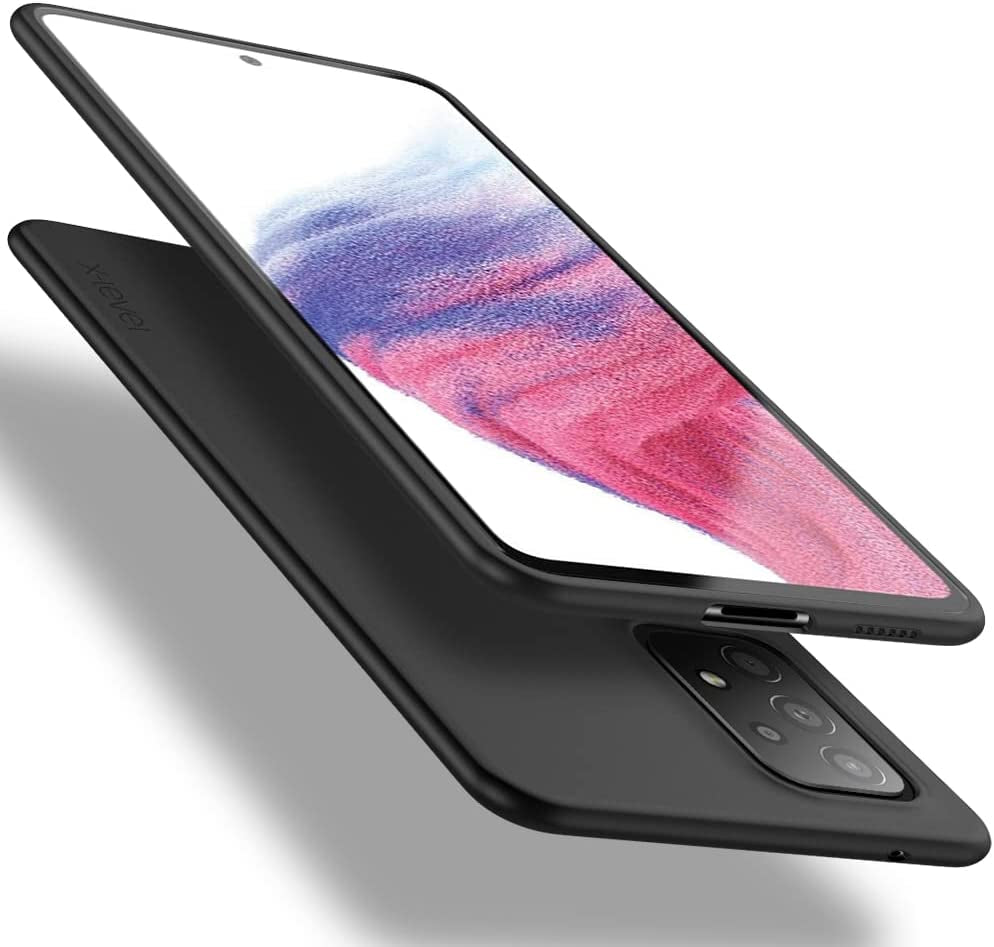 X-Level Samsung Galaxy A53 5G Case Ultra-Thin Slim Fit Soft TPU [Guardian Series] A53 5G Phone Back Cover Light Protective Matte Finish Coating Case Compatible Samsung A53 5G-Gold  pipilu Black  