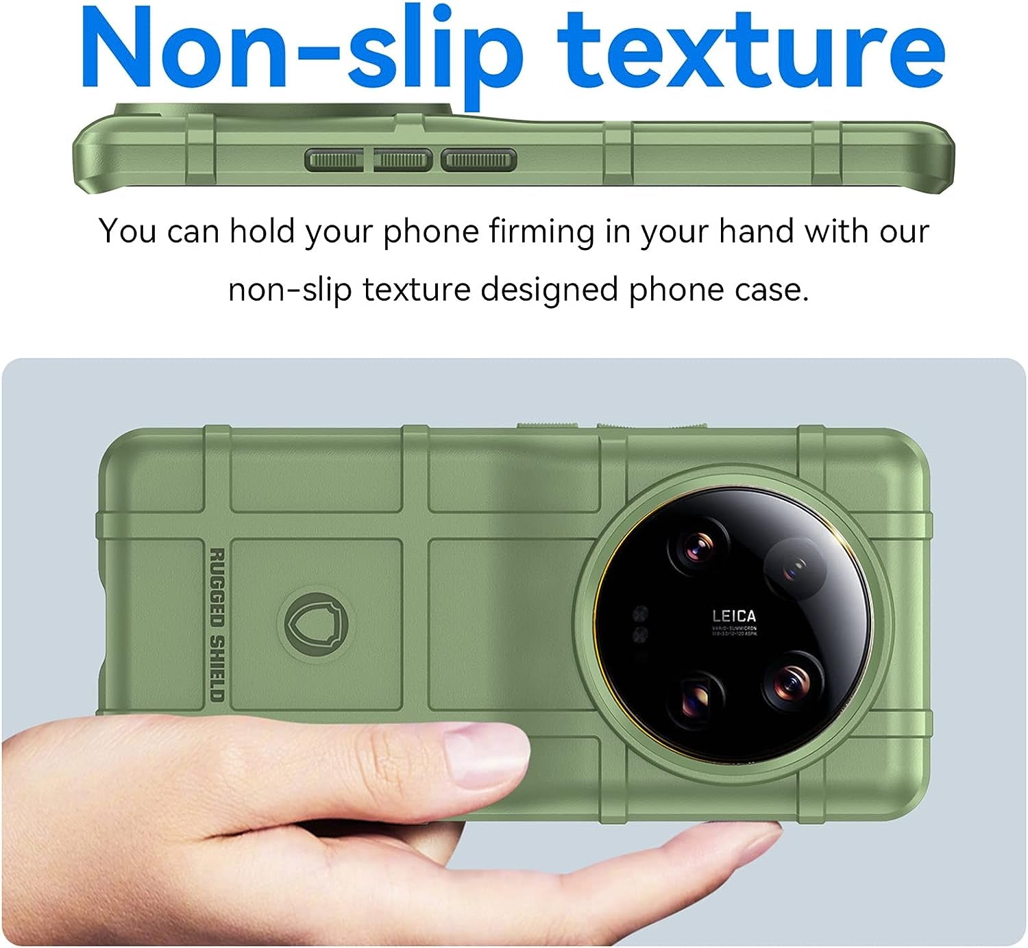 Ysnzaq Military Grade Durable Rugged Case for Xiaomi 13 Ultra (Not 13), Ultra Slim Soft TPU Shockproof Protective Phone Cover for Xiaomi 13 Ultra HD Green  Ysnzaq   