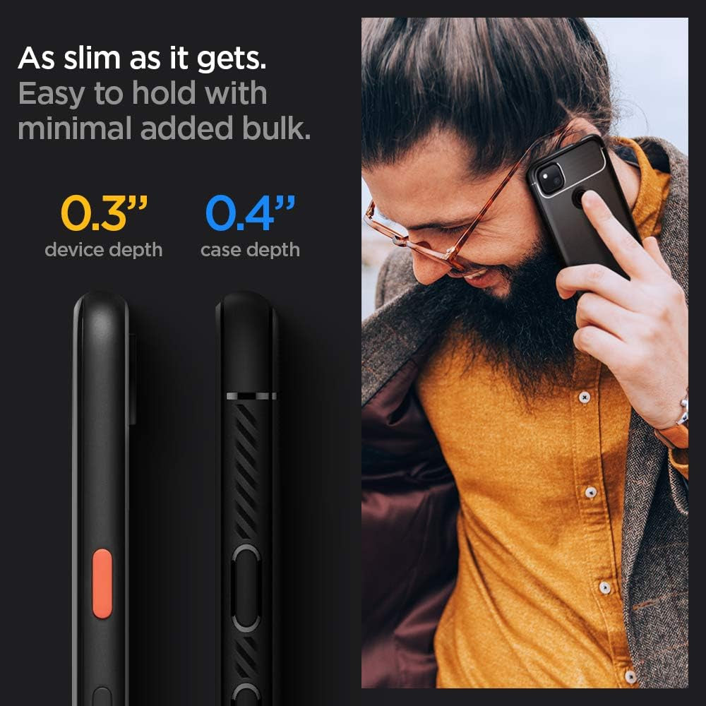 Spigen Rugged Armor Designed for Google Pixel 4A Case (2020) [NOT Compatible with Pixel 4A 5G] - Matte Black  Spigen   