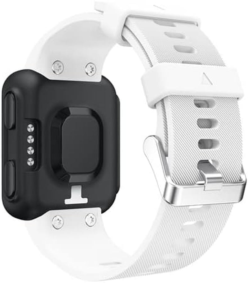 TPUOTI Silicone Watch Strap for Forerunner 35 Wrist Strap Bracelet for Garmin Forerunner 35 Smart Watch Replacement Band  TPUOTI White  