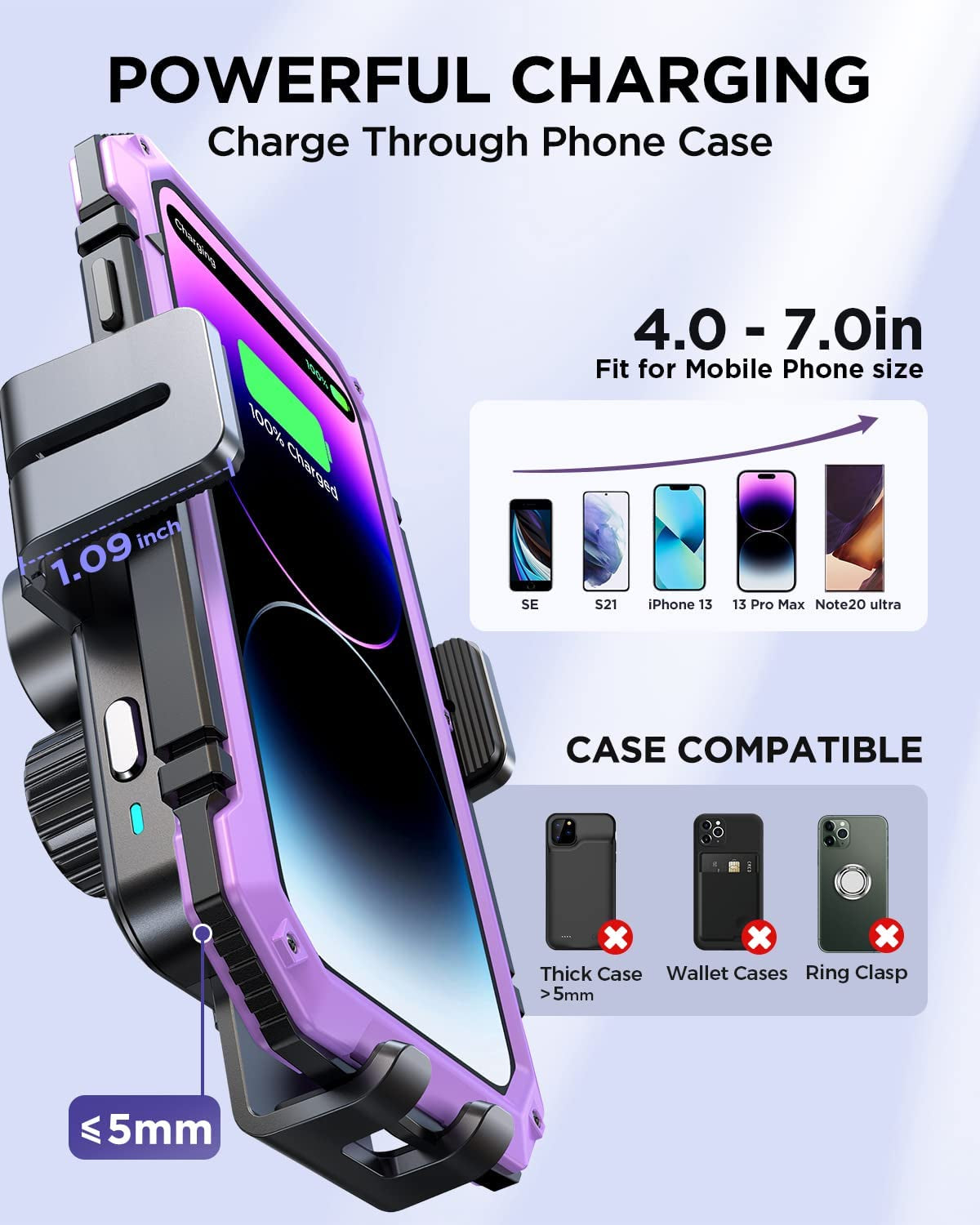 Wireless Car Charger,15W Qi Fast Charging Car Charger Phone Holder Mount, Auto-Clamping Alignment Windshield Dashboard Air Vent Cell Phone Holder for Iphone 13 12 11 Pro Max XS 8, Galaxy S22/S20+ Etc  JOYROOM   