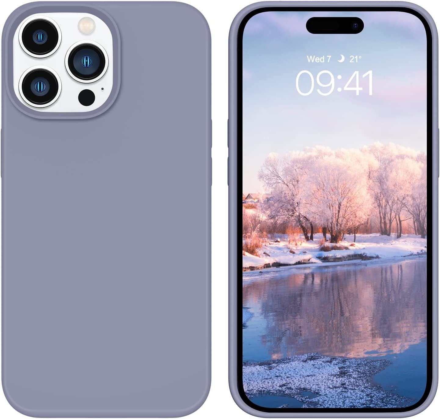 GUAGUA Compatible with Iphone 14 Pro Max Case 6.7 Inch Liquid Silicone Soft Gel Rubber Slim Microfiber Lining Cushion Texture Cover Shockproof Protective Case for Iphone 14 Pro Max, Brown  GUAGUA   