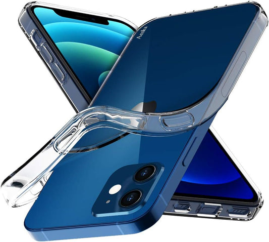 Aeska TPU for Iphone 12 Mini Case, Ultra [Slim Thin] Flexible Clear TPU [Scratch-Resistant] Gel Rubber Soft Clear Skin Silicone Protective Phone Case Cover for Iphone 12 Mini 5.4-Inch (Clear)  Aeska   