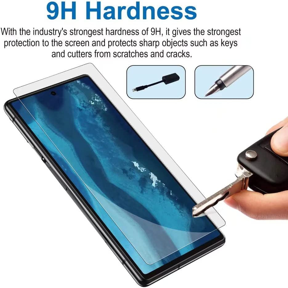 [Fingerprint Compatible][2 Pack] Tempered Glass for Google Pixel 6 Screen Protector[2021], with [Alignment] Designed for Pixel 6, Anti-Fingerprint, Anti-Scratch, No-Bubble, Case Friendly  Better Future Glass   