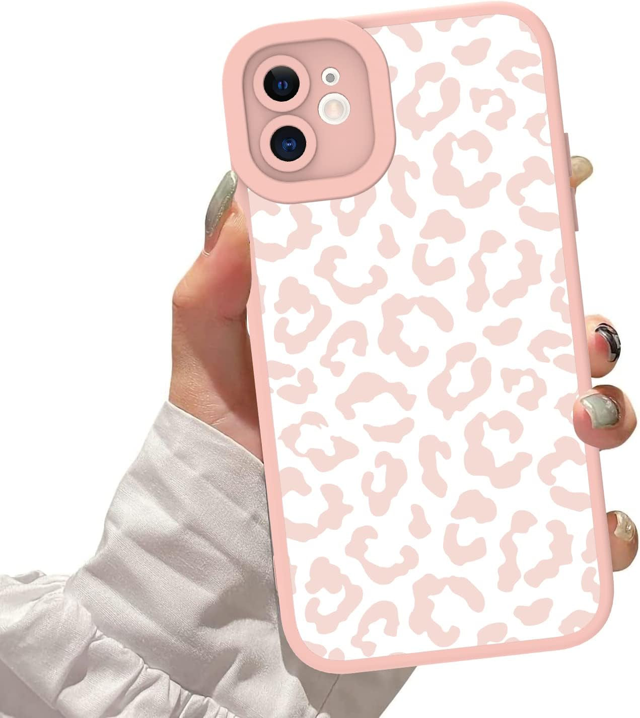 ZIYE for Iphone 11 Case Pink Leopard Pattern Phone Case with Camera Protection,Tpu Silicone Rubber Protective Cover Cheetah Design Cases Compatible with Iphone 11 6.1 Inch  ZIYE   