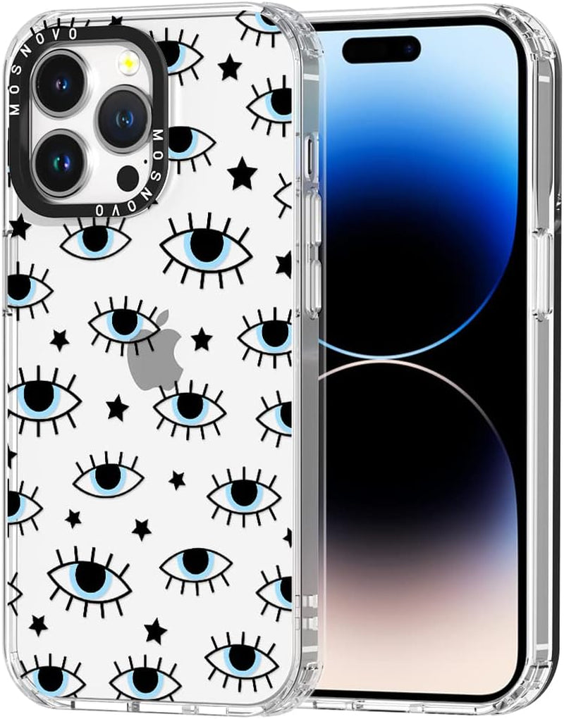 MOSNOVO Compatible with Iphone 14 Pro Max Case, [Buffertech 6.6 Ft Drop Impact] [Anti Peel off Tech] Clear TPU Bumper Women Girl Phone Case Cover with Cute Cherry Designed for Iphone 14 Pro Max 6.7"  MOSNOVO   