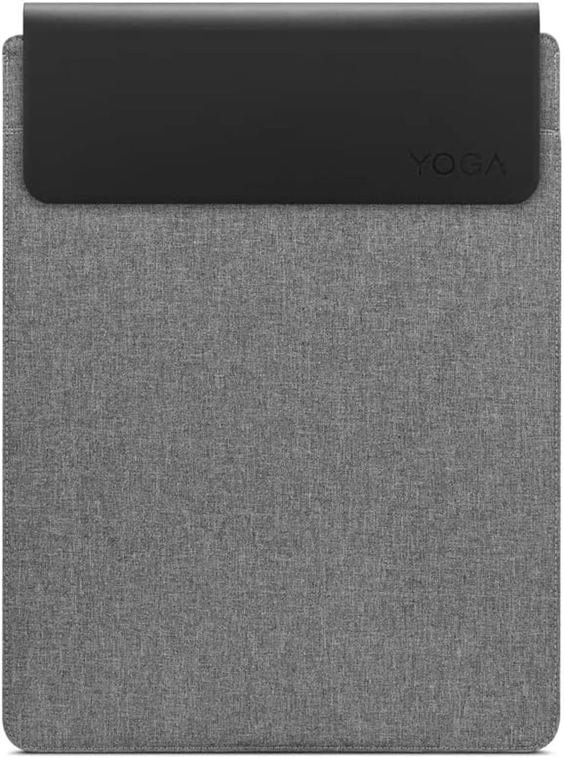 Lenovo Yoga Laptop Sleeve – 16 Inch – Magnetic Closure – Slim & Light – Made from Recycled Materials – Separate Accessory Pocket – Grey  Lenovo   