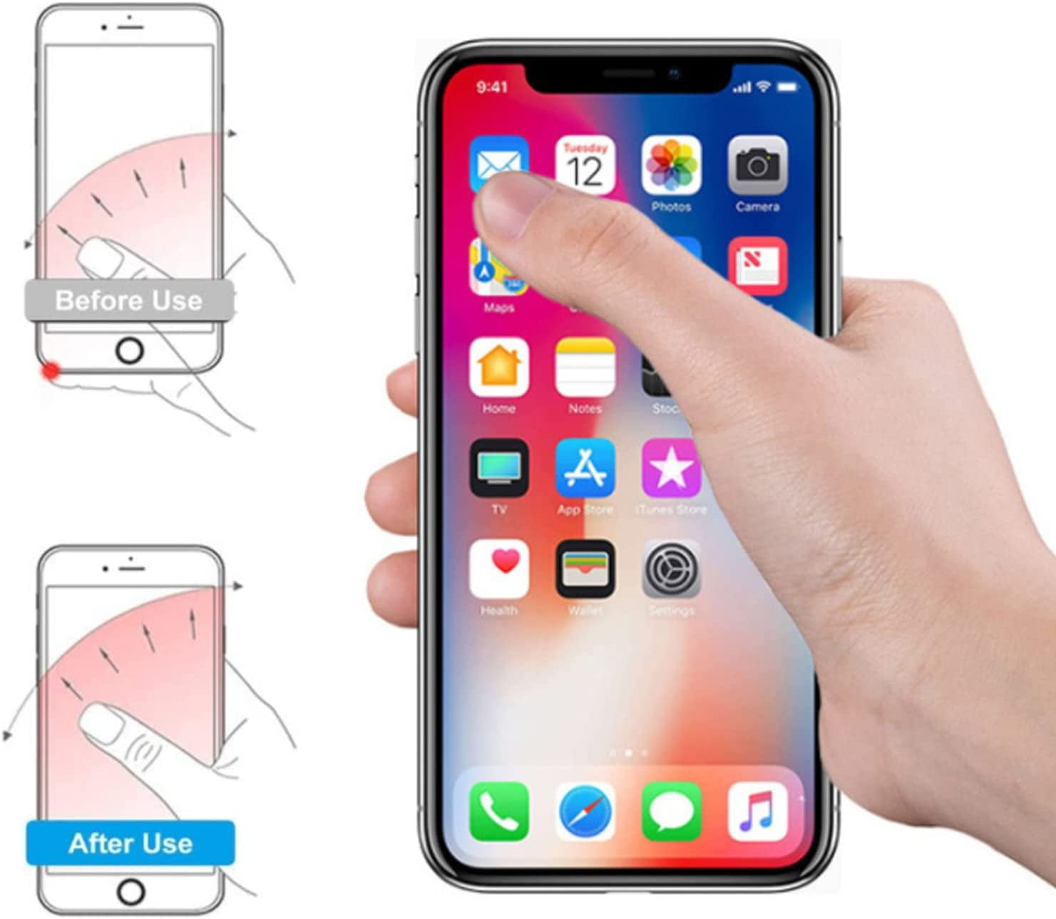 Bling Transparent Phone Ring, 4 Pack Clear Crystal Iphone Ring Holder Grip, Phone Rings for Back of Phone (A6)  threestore   