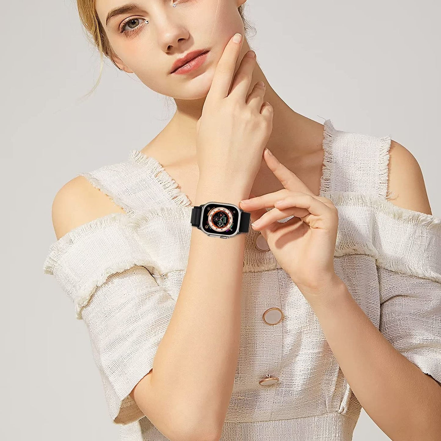 4 Pack Alpine Trail Loop Compatible with Apple Watch Band 38Mm 40Mm 41Mm 42Mm 44Mm 45Mm 49Mm Replacement Women Mens, Nylon Solo Sport Braided G-Hook Slides Strap for Iwatch Ultra Series SE 8/7/6/5/4/3  Rqhhzvt   