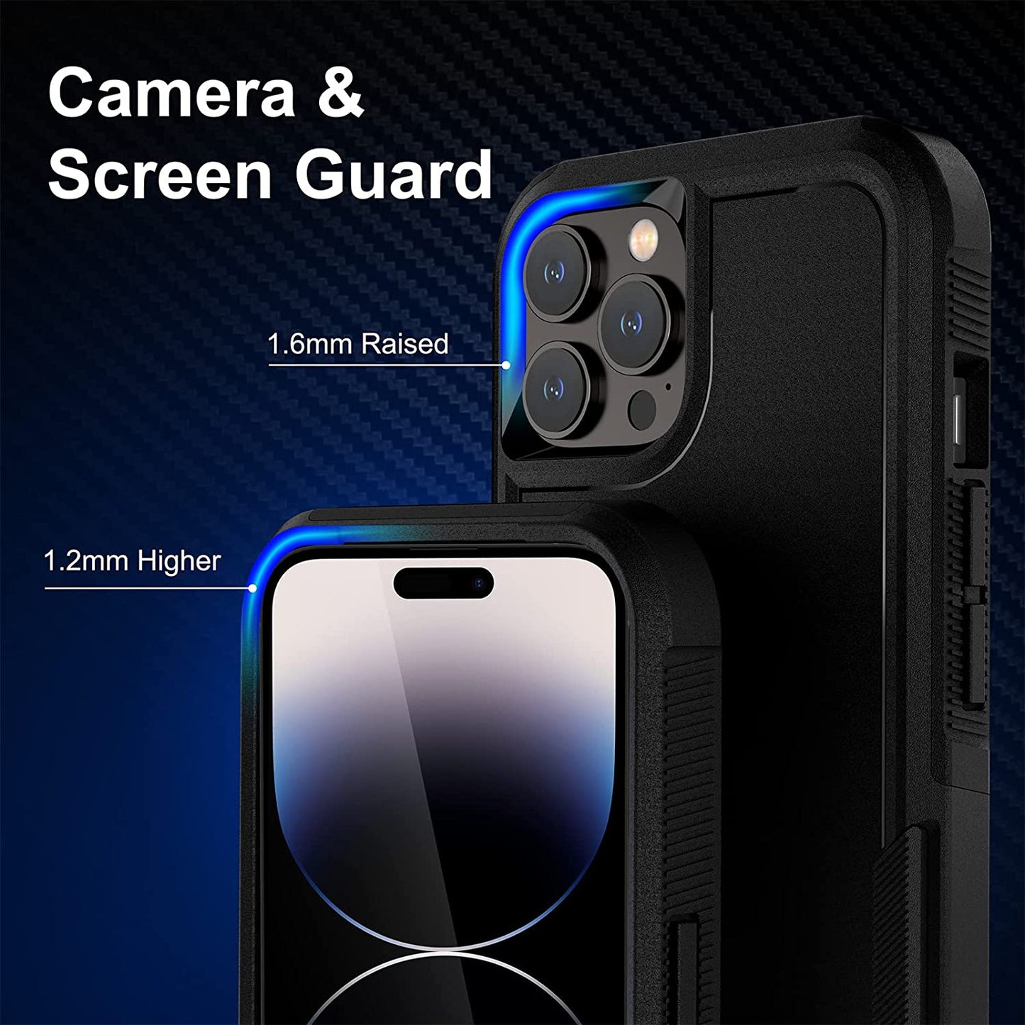 BOJEEL for Iphone 14 Pro Max Case, Dual Layer Full-Body Shockproof Case Cover Compatiable with Iphone 14 Pro Max 6.7 Inch(Black)  Fab-chain Service Co., Ltd.   