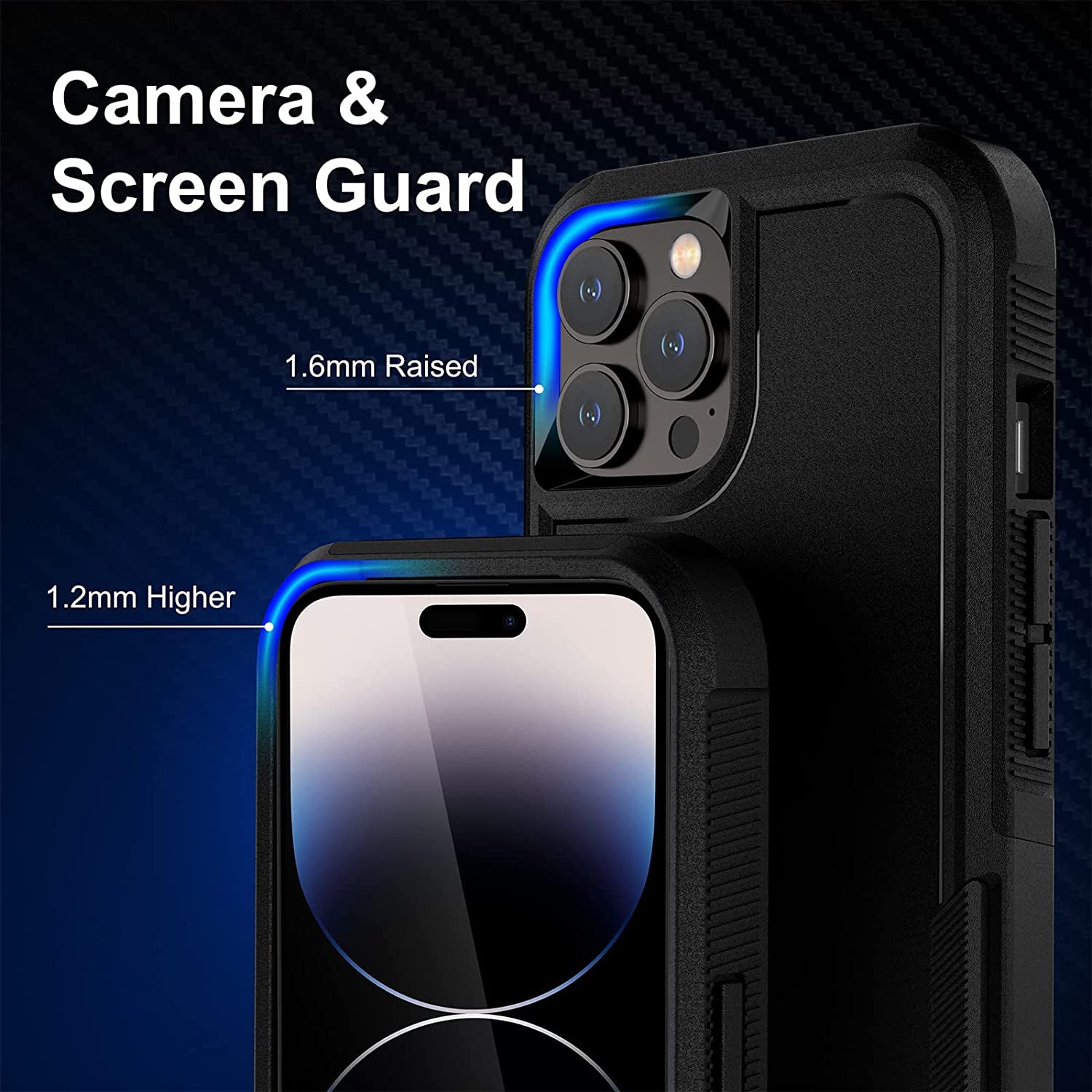 BOJEEL for Iphone 14 Pro Max Case, Dual Layer Full-Body Shockproof Case Cover Compatiable with Iphone 14 Pro Max 6.7 Inch(Black)  Fab-chain Service Co., Ltd.   