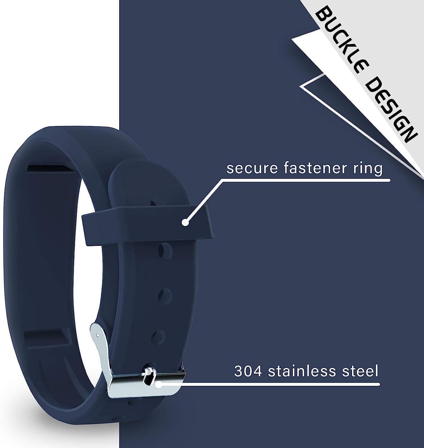 Ibrek for Garmin Vivofit 3/Jr/Jr 2 Bands, Adjustable Replacement Wristbands with Watch Buckle for Kids Women Men(No Tracker)  iBREK   