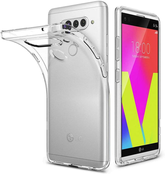 PUSHIMEI Compatible with LG V40 Thinq Case,Soft TPU Crystal Transparent Slim anti Slip Anti-Fingerprint Protective Phone Case Cover for V40 Thinq/V40 Storm(Clear)  PUSHIMEI Inc   