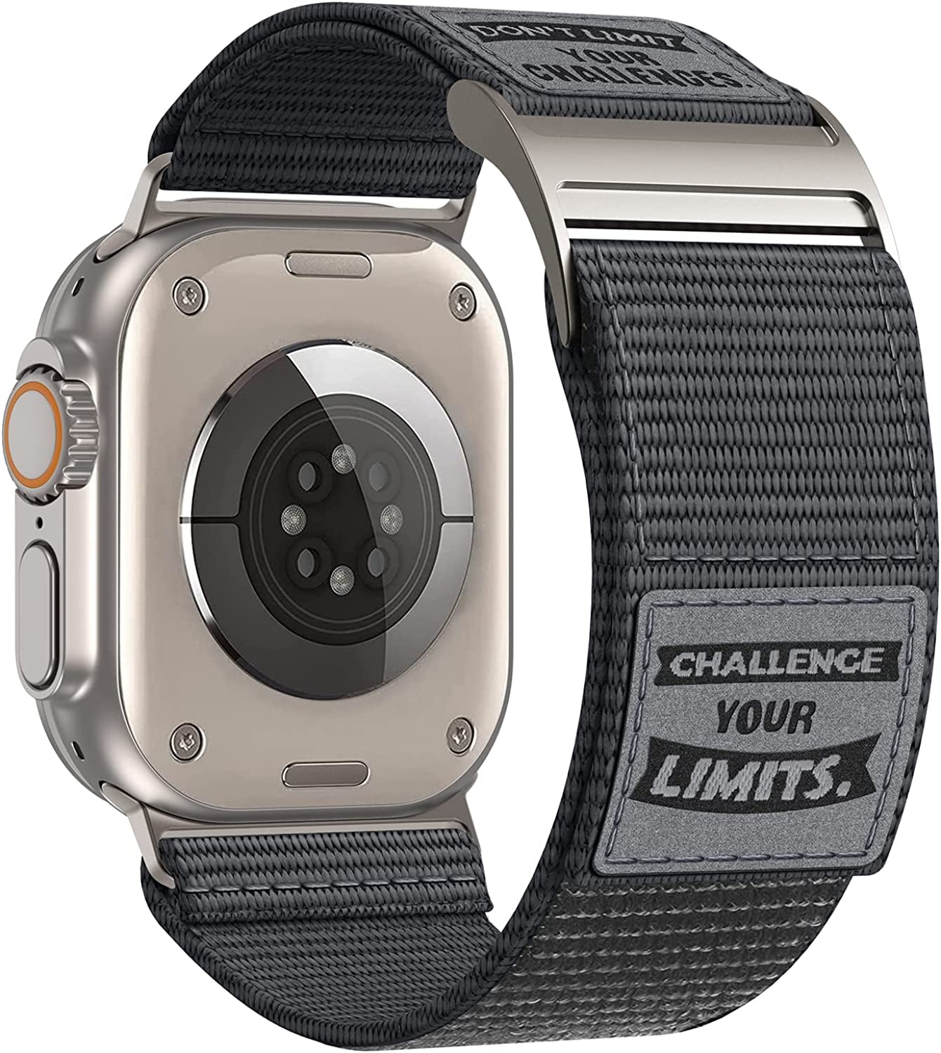 Rugged Nylon Band Compatible with Apple Watch Ultra Band 49Mm 45Mm 44Mm 42Mm,Soft Sport Loop Adjustable Wristbands Replacement Strap for Apple Watch Band Iwatch Ultra Series 8/7/SE/6/5/4/3/2/1  Hehighti Grey 49/45/44/42mm 