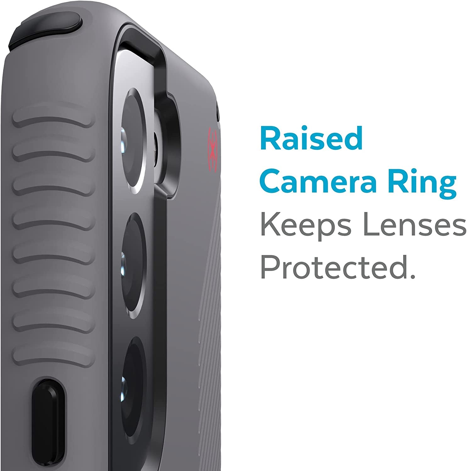 Speck Products Presidio2 Grip Samsung Galaxy S22+ Case, Graphite Grey/Black/Bold Red  Speck Products   