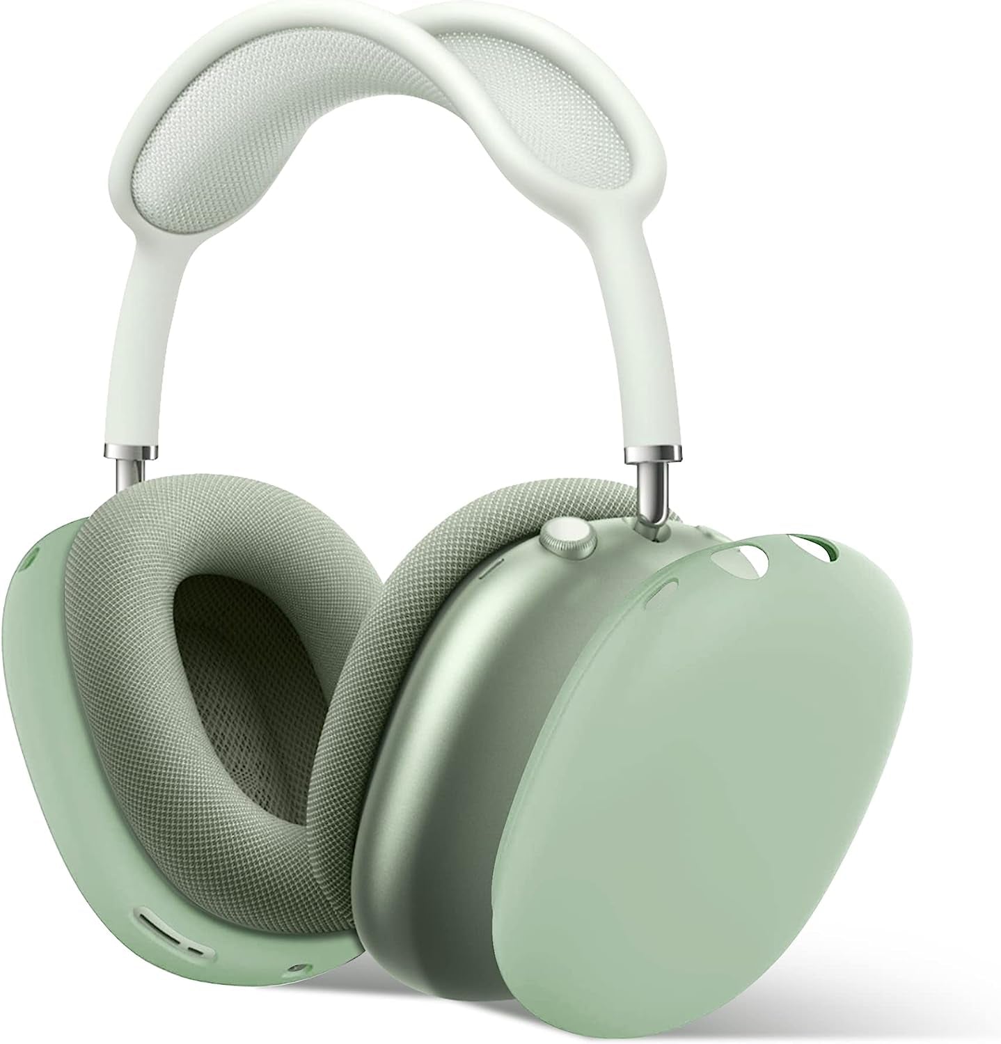 Seltureone Silicone Case Cover for Airpods Max, Anti-Scratch No Yellowing Accessories for Airpods Max, Precise Fit, Scratch-Resistant, Lightweight and Stylish (White)  Seltureone Green  