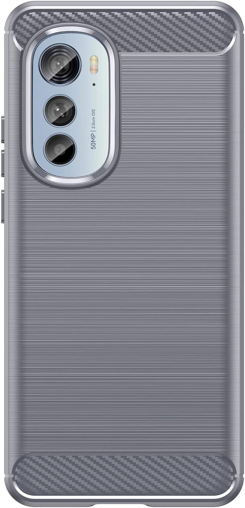 For Motorola Edge 2022 Case, Moto Edge 2022 Case with HD Screen Protector, Fashion Non-Slip Shock-Absorption Flexible TPU Bumper Soft Rubber Protective Phone Case Cover for Motorola Edge 2022, Gray  JINZHI Inc   